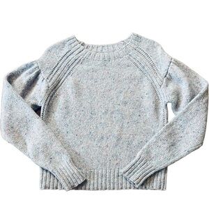 REBECCA TAYLOR LA VIE GORGEOUS LIGHT BLUE SPECKLED PULLOVER SWEATER SIZE XS